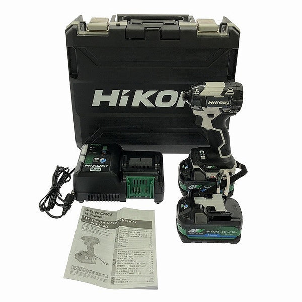☆未使用品 限定色☆ HiKOIKI ハイコーキ 36V コードレスインパクトドライバ WH36DD 2XHSZ(FW) バッテリー2個付き 充電器付き - 4