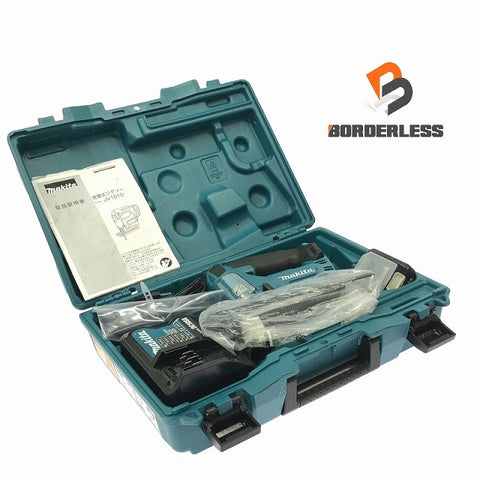 ☆美品☆makita マキタ 10.8V 充電式ジグソー JV101DSH バッテリ1個(1.5Ah) 充電器 ケース付 コードレス 電気のこぎり - 0
