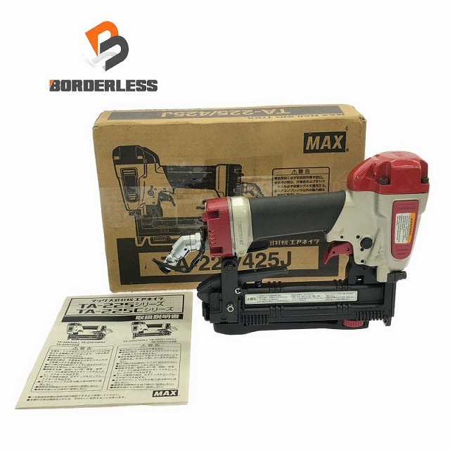 ☆中古品☆マックス 常圧 ステープル用エアネイラ TA-225/425J
