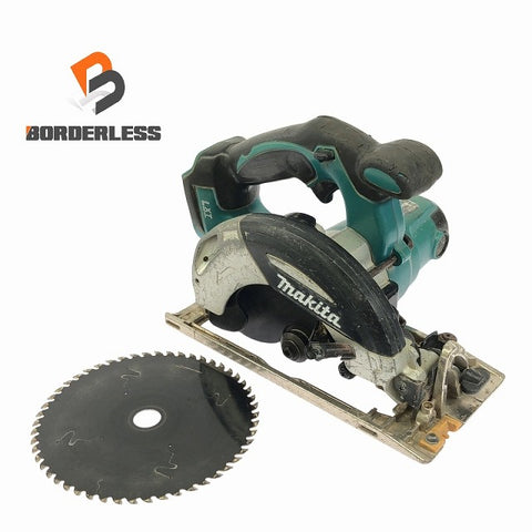 ☆中古品☆makita マキタ 18V 165mm 充電式マルノコ HS630D 青/ブルー 本体のみ 丸のこ 丸鋸 切断機 電動工具 製造年月 2016年4月
