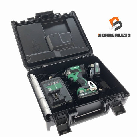 ☆未使用品☆HiKOKI ハイコーキ 10.8V コードレスインパクトドライバー WH12DCA(2LS) バッテリ2個(4.0Ah) 充電器 ケース付 充電式 - 0