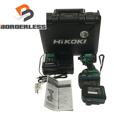 ☆未使用品☆HiKOKI ハイコーキ 36V コードレスインパクトドライバー WH36DC(2XPSZ) アグレッシブグリーン フルセット