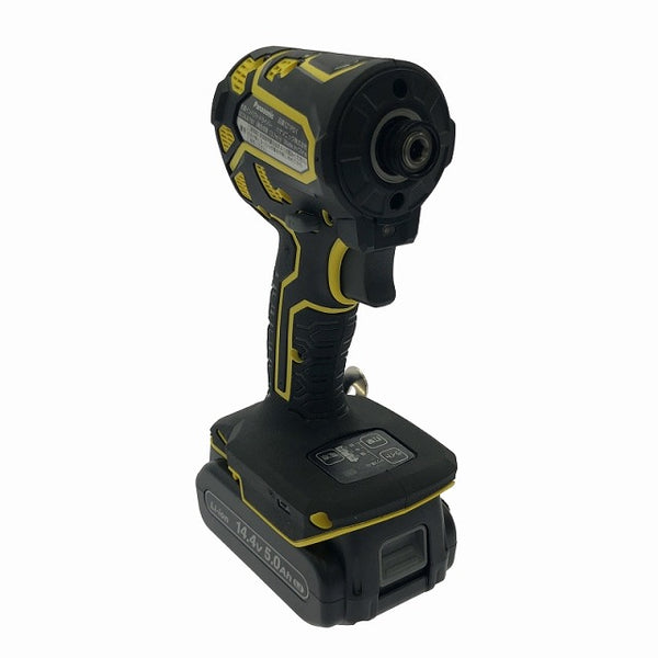 ☆未使用☆Panasonic パナソニック 14.4V/18V 充電インパクトドライバー EZ1PD1J14D-Y 黄色 バッテリ2個(14.4V5.0Ah) 充電器 ケース - 5