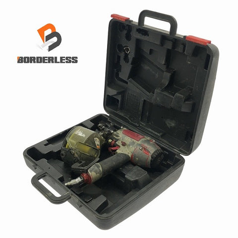 ☆中古品☆MAX マックス 50mm 常圧コイルネイラ CN-550S(FP) 本体とケース エア釘打機 エア釘打ち機 ロール釘打機