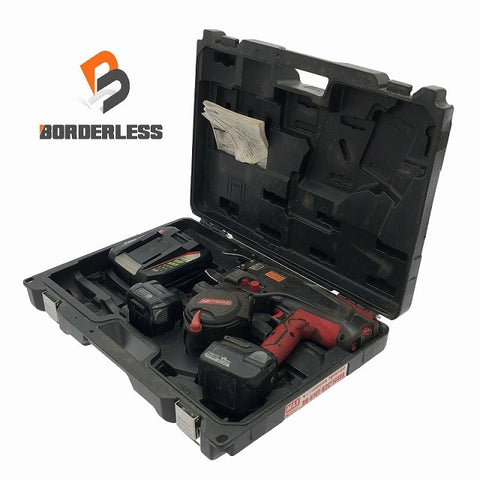 ☆中古品☆ MAX マックス 14.4V 鉄筋結束機 ツインタイア RB-610T 本体+バッテリー2個(14.4V 5.0Ah)+充電器+ケース