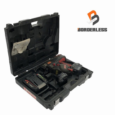 ☆中古品☆ MAX マックス 14.4V 鉄筋結束機 ツインタイア RB-610T 本体+バッテリー2個(14.4V 5.0Ah)+充電器+ケース - 0