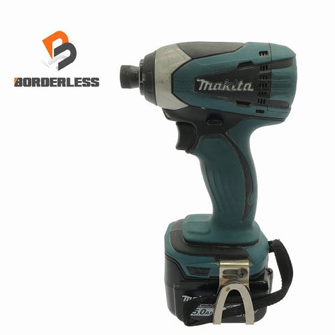 ☆中古品☆makita マキタ 14.4V 充電式インパクトドライバ TD134DX バッテリー1個(14.4V 5.0Ah)付き
