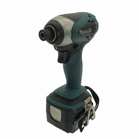 ☆中古品☆makita マキタ 14.4V 充電式インパクトドライバ TD134DX バッテリー1個(14.4V 5.0Ah)付き - 0