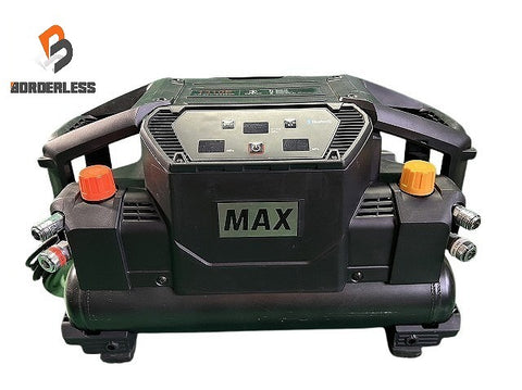 ☆極美品☆MAX マックス 常圧/高圧 スーパーエアコンプレッサー AK-HL1310E 黒/ブラック 100V 11L エアーコンプレッサー