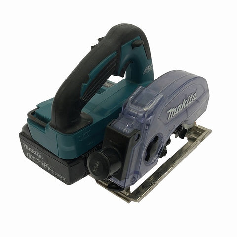 ☆中古品☆ makita マキタ 18V 125mm 充電式防じんマルノコ KS511D 青/ブルー 本体+バッテリー1個(6.0Ah)防塵 丸鋸/丸のこ 切断 - 0