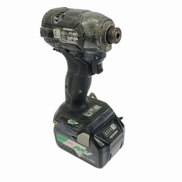 ☆中古品☆ HIKOKI ハイコーキ 36V コードレスインパクトドライバ WH36DC 黒/ブラック 本体+バッテリー2個(2.5Ah)充電器+ケース - 5