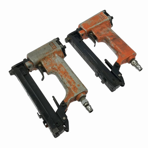 ☆中古品 2点セット☆MAX マックス 常圧 エアタッカー TA-20A/422J キュウオン ステープル幅4mm 長さ22mm エアータッカー エア工具 - 0