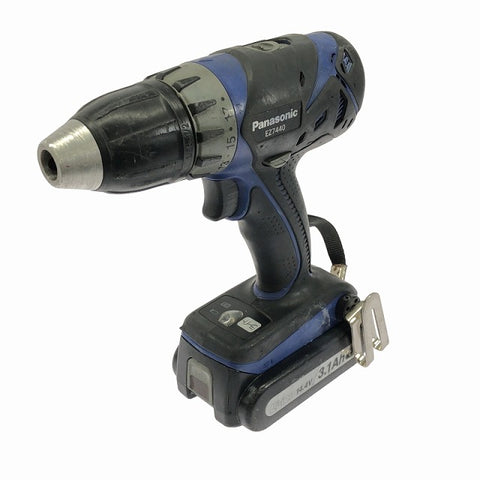 ☆中古品☆Panasonic パナソニック 14.4V 充電ドリルドライバー EZ7440 バッテリー2個(14.4V 3.1Ah)付き 電動工具 穴あけ - 0