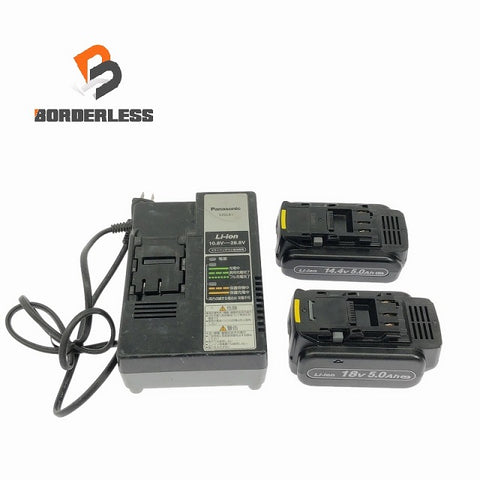 ☆中古品セット☆ Panasonic パナソニック 純正バッテリー EZ9L51(18V 4.2Ah)+EZ9L45(14.4V 4.2Ah)+充電器 EZ0L81
