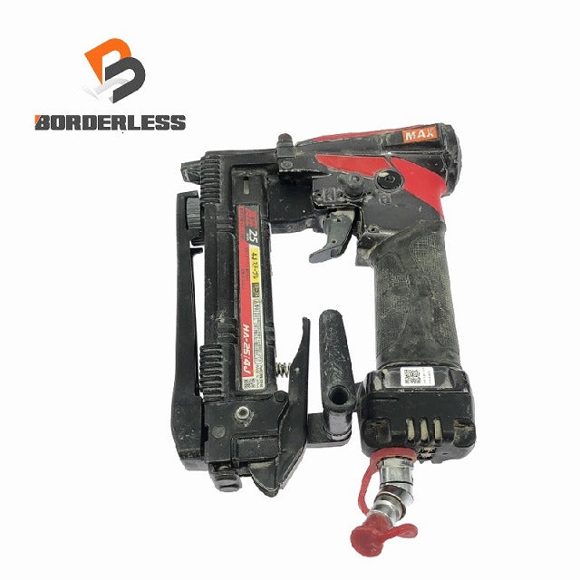【質屋】MAX マックス釘打機 高圧ステープル用エアネイラ HA-25/4J 未使用 [11060] ☆比較的綺麗☆MAX マックス 高圧 ステープル用エアネイラ HA-25⁄4J 肩