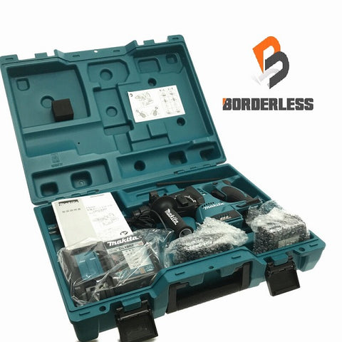☆未使用品☆makita マキタ 18V 充電式ハンマドリル HR244DRGX 青 バッテリ2個(18V6.0Ah) 充電器 ケース付 ハンマードリル - 0