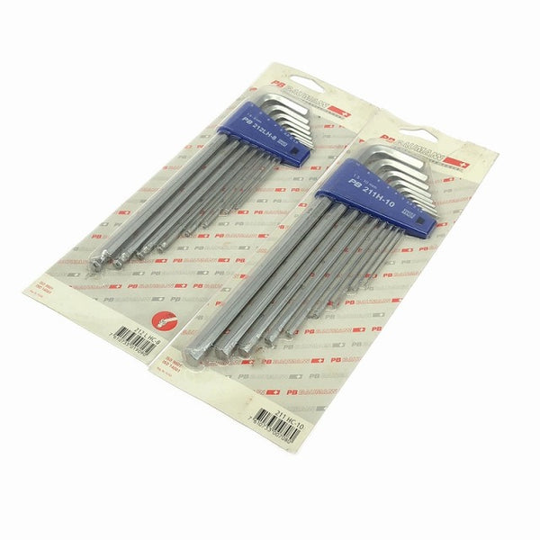 ☆未使用品4セット☆ロング六角棒レンチセット8本入×1セット 211H-10 ボール付 8本×3セット 212LH-8 ホルダー付 六角レンチ - 2