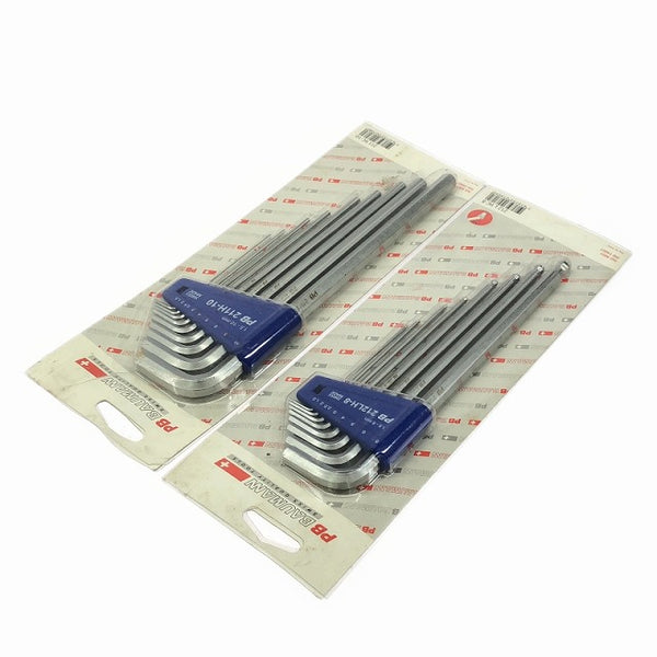 ☆未使用品4セット☆ロング六角棒レンチセット8本入×1セット 211H-10 ボール付 8本×3セット 212LH-8 ホルダー付 六角レンチ - 3