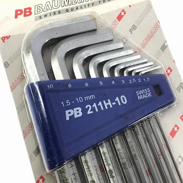 ☆未使用品4セット☆ロング六角棒レンチセット8本入×1セット 211H-10 ボール付 8本×3セット 212LH-8 ホルダー付 六角レンチ - 8