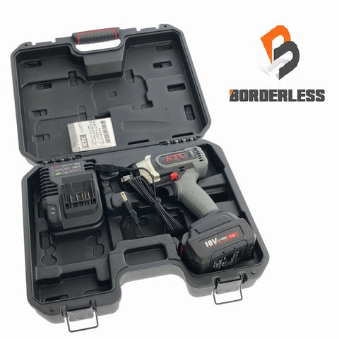 ☆未使用品☆KTC 京都機械工具 コードレストルクリミットインパクトレンチセット JTAE473A バッテリ1個 充電器 ケース付き - 0