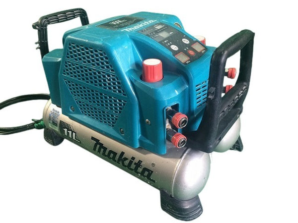 ☆中古品☆ makita マキタ 100V 11L/11リットル 高圧4口 エアコンプレッサー AC462XLH 青/ブルー エアーコンプレッサー - 4