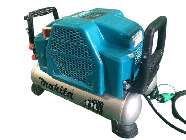 ☆中古品☆ makita マキタ 100V 11L/11リットル 高圧4口 エアコンプレッサー AC462XLH 青/ブルー エアーコンプレッサー - 5