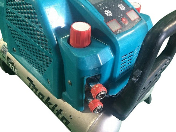 ☆中古品☆ makita マキタ 100V 11L/11リットル 高圧4口 エアコンプレッサー AC462XLH 青/ブルー エアーコンプレッサー - 8