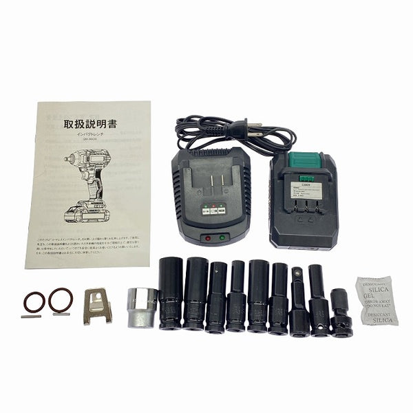 ☆美品☆KIMO 電動インパクトレンチ QM-3609 バッテリー(20V 2.0Ah) 充電器付き LED タイヤ 交換 修理 車 ツール - 10