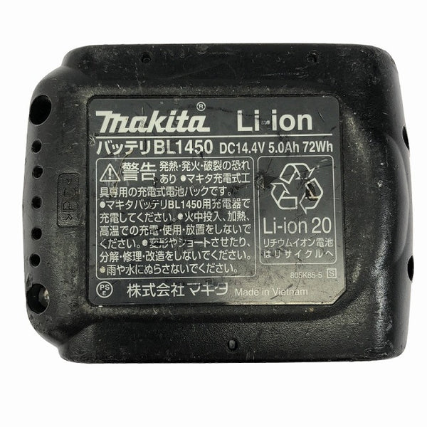 ☆中古品☆makita マキタ 14.4V 5.0Ah 純正リチウムイオンバッテリー BL1450 リチウムイオン電池 蓄電池 充電池 - 10