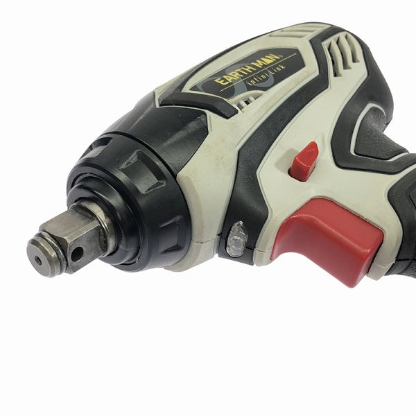 ☆極美品☆EARTH MAN アースマン 充電式インパクトレンチ IW-180LiB バッテリー1個(18V 3.0Ah) 充電器 ケース付 コードレス - 8