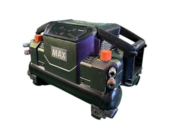 ☆比較的綺麗です☆MAX マックス 100V 高圧専用 スーパーエアコンプレッサー AK-HH1310E 限定色グリーンアメジスト エアーツール - 2
