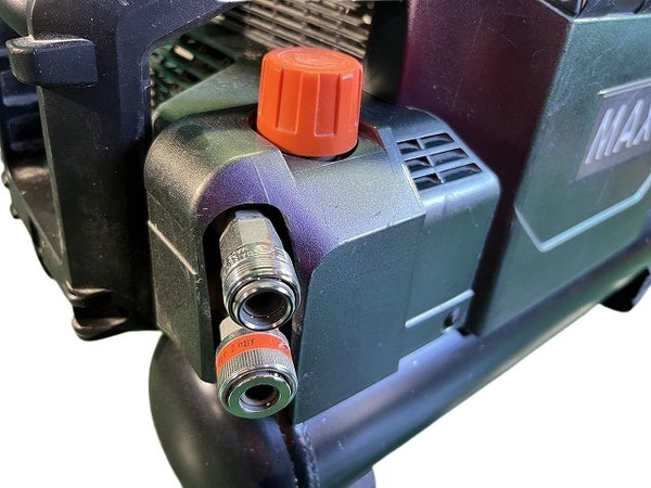 ☆比較的綺麗です☆MAX マックス 100V 高圧専用 スーパーエアコンプレッサー AK-HH1310E 限定色グリーンアメジスト エアーツール - 7
