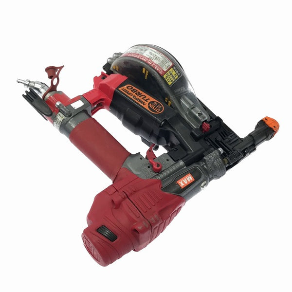 ☆中古品☆MAX マックス 41mm 高圧 ターボドライバー HV-R41G4-R マイスターレッド ケース付 エアビス打ち機 エアビス打機 - 3