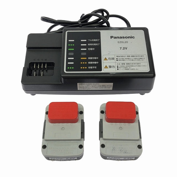 ☆中古品☆Panasonic パナソニック 7.2V 充電ドリルドライバー EZ7420LA2S-B バッテリ2個(1.5Ah)充電器付 ネジ締め 穴あけ DIY - 10