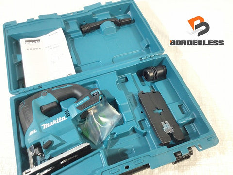 ☆未使用品☆makita マキタ 18V 充電式ジグソー JV184DZK 本体+ケース 替刃付き コードレス 電動ノコギリ 木工加工 - 0