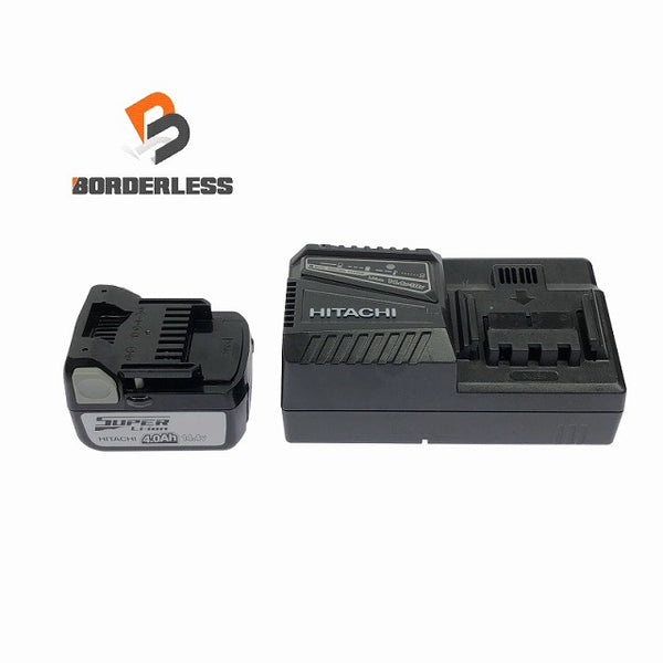 ☆比較的綺麗セット☆HITACHI 日立工機 14.4V 4.0Ah 純正 リチウムイオンバッテリー BSL1440 充電器 UC18YFSL 蓄電池 - 1