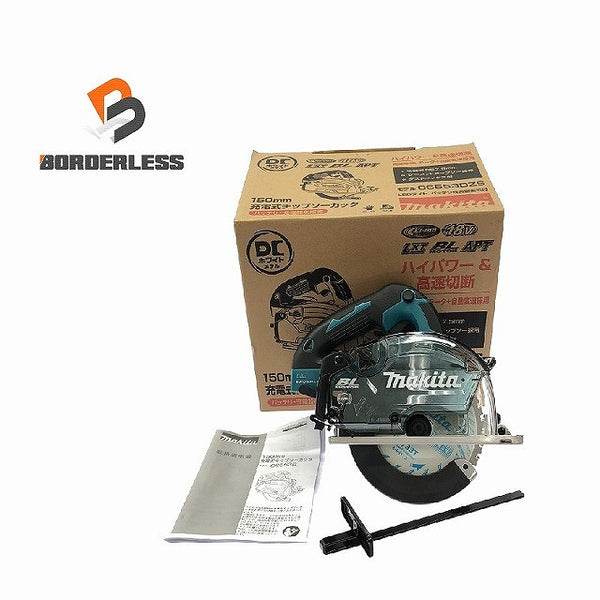 ☆未使用品☆makita マキタ 18V 150mm 充電式チップソーカッター CS553DZS DCホワイトメタル A-69113 平行定規 付 鉄工用 - 1