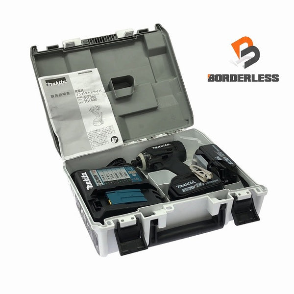 ☆中古美品☆makita マキタ 18V 充電式インパクトドライバー TD149DRFXB 黒/ブラック バッテリー2個(18V 3.0Ah)充電器+ケース - 2