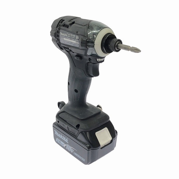 ☆中古美品☆makita マキタ 18V 充電式インパクトドライバー TD149DRFXB 黒/ブラック バッテリー2個(18V 3.0Ah)充電器+ケース - 5