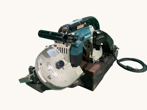 ☆中古品☆makita マキタ 100V ポータブルバンドソー 2107FW スタンド付 コード式 帯鋸切断機 パイプ切断機 鉄工用134306 - 3