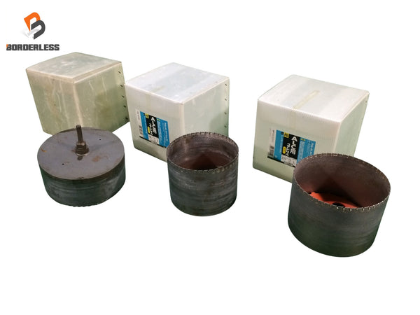 ☆中古品3点セット☆ミヤナガ 200mm/180mm/220mm ALC用コアドリル PCALC200C/PCALC180C/型番号不明 穴あけ 回転ドリル用121778 - 1