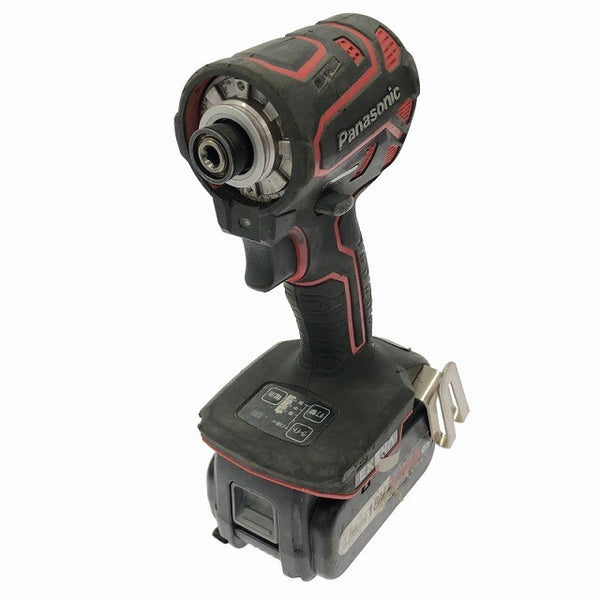 ☆中古品☆ Panasonic パナソニック 14.4V/18V 充電インパクトドライバー EZ1PD1 本体+バッテリー2個(4.2Ah)充電器+パーツ+ケース134758 - 4
