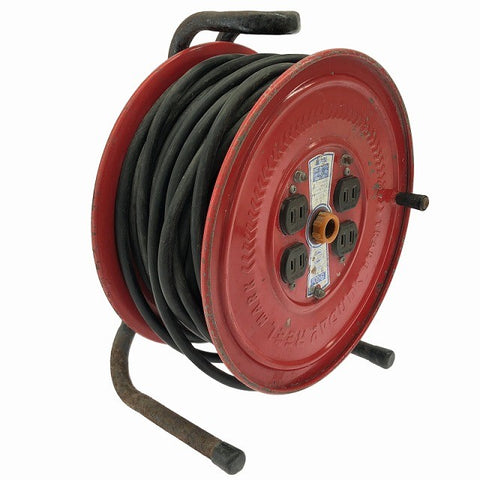 ☆中古品☆HATAYA ハタヤ 畑屋 100V 30m サンデーリール S-30 屋内用 電工ドラム コードリール ドラムリール 延長コード137214 - 0