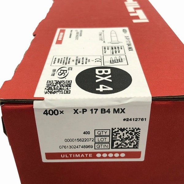 ☆未使用品3箱セット☆HILTI ヒルティ 17mm コンクリート用ネイル BX4用ピン X-P17 B4MX 400本入(計1200本入) 鋲打機用126511 - 5