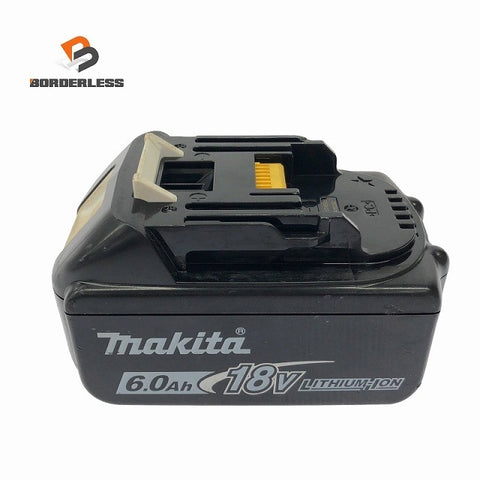 ☆美品☆makita マキタ 18V 6.0Ah 純正リチウムイオンバッテリー BL1860B 急速充電対応 残量表示付 雪マーク119542
