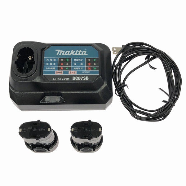 ☆中古品☆makita マキタ 7.2V 充電式ペンインパクトドライバー TD023DHXAP 紫/パープル バッテリ2個(1.5Ah) 充電器 ケース136662 - 9