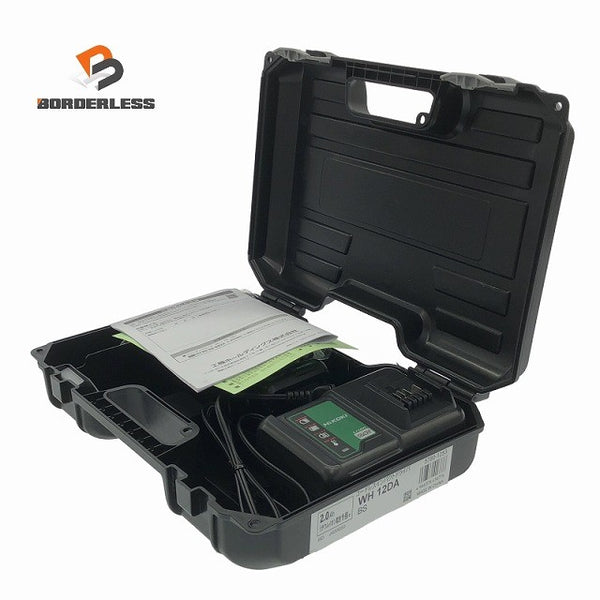 ☆未使用品☆HiKOKI ハイコーキ 10.8V コードレスインパクトドライバー WH12DA(BS) バッテリ1個(2.0Ah) 充電器 ケース付 充電式118019 - 1