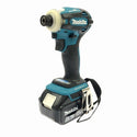 ☆極美品☆makita マキタ 18V 充電式インパクトドライバー TD172DRGX 青/ブルー バッテリ2個(18V6.0Ah) 充電器 ケース付121063 - 4