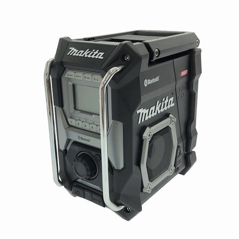 ☆美品☆makita マキタ 10.8V/14.4V/18V/40Vmax/100V 充電式ラジオ MR002G 黒 本体のみ Bluetooth コードレス 現場ラジオ 116075 - 0