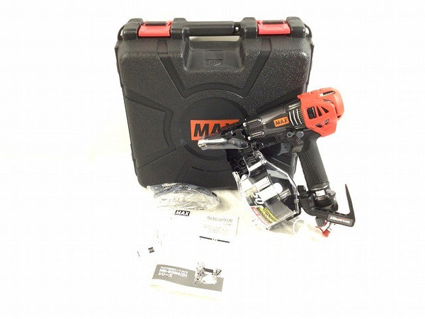 ☆未使用品☆MAX マックス 50mm 高圧コイルネイラ HN-50N4(D)-G クールグレー ケース付 エアー ロール 釘打機 釘打ち機122007 - 3